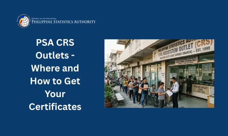 PSA CRS Outlets - Where and How to Get Your Certificates
