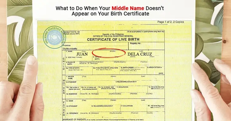 missing middle name