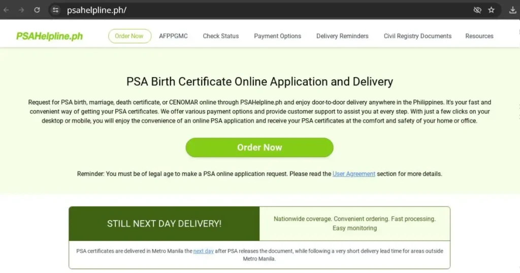 psa online