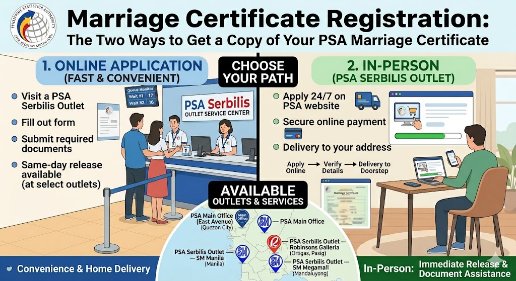 Marriage Certificate Registration: The Two Ways to Get a Copy of Your PSA Marriage Certificate