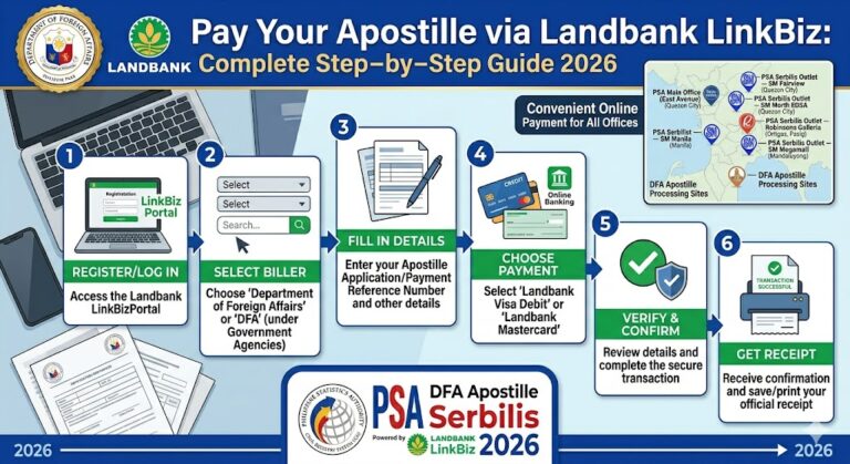 Pay Your Apostille via Landbank LinkBiz