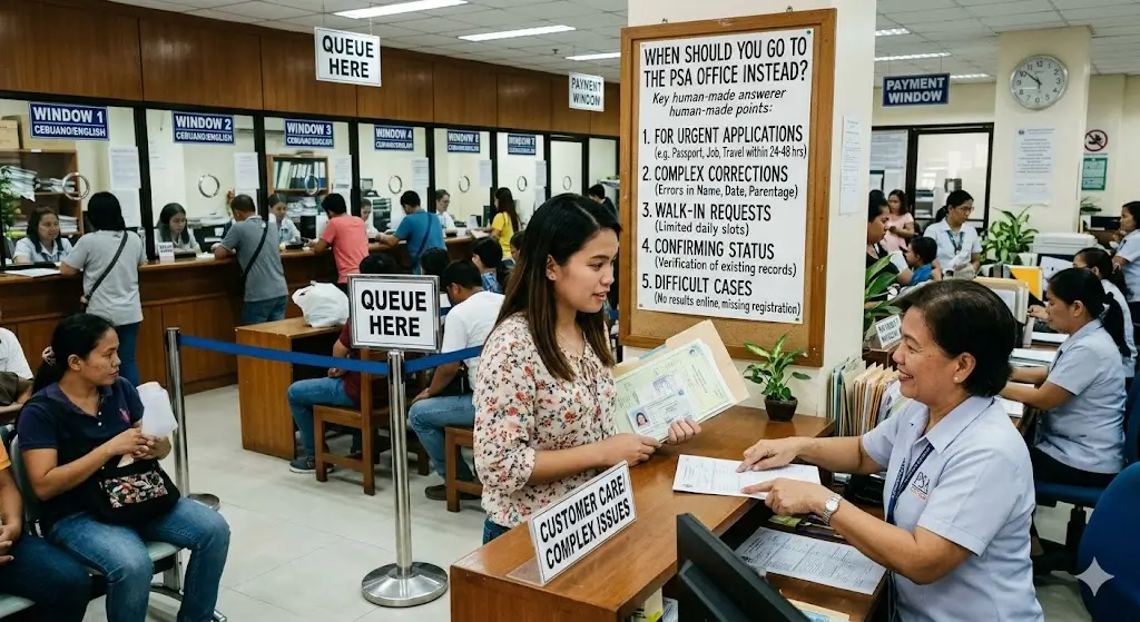 When Should You Go to the PSA Office Instead