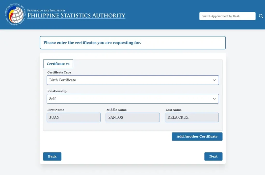 choose-psa-certificate
