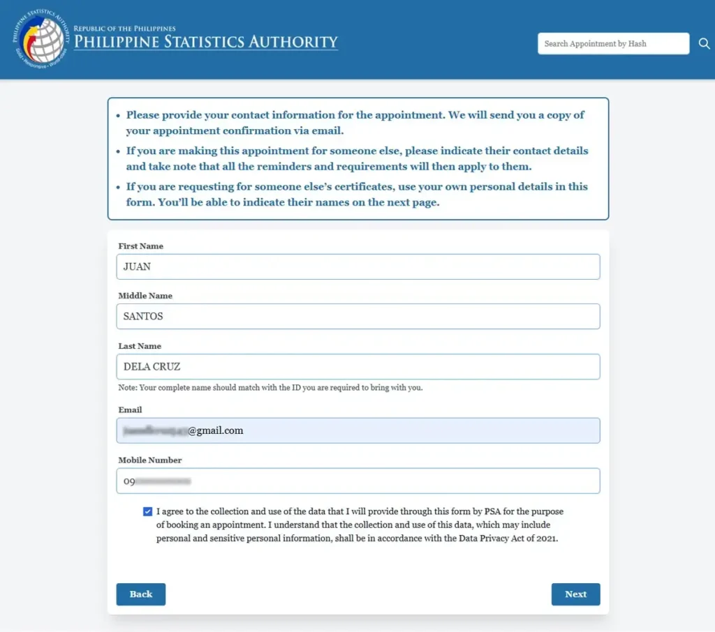 provide-personal-information