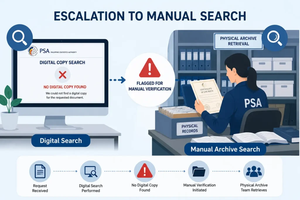 Escalation to Manual Search
