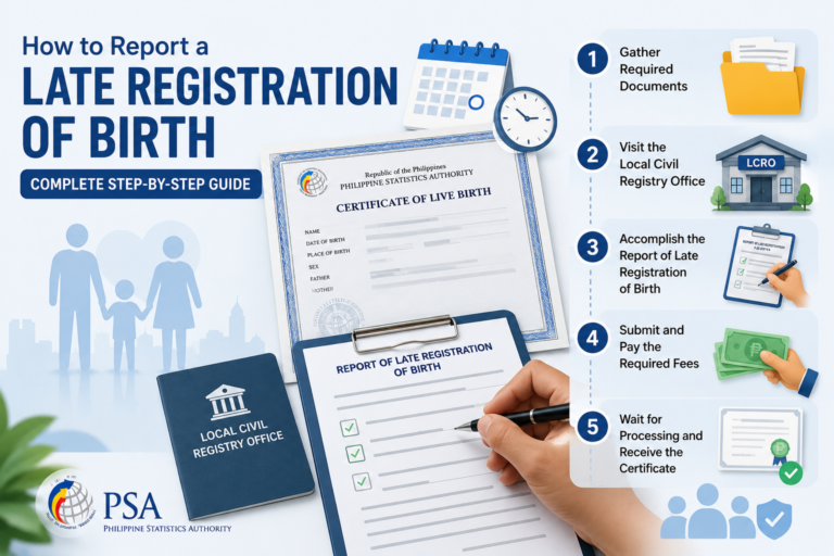 How to Report a Late Registration of Birth