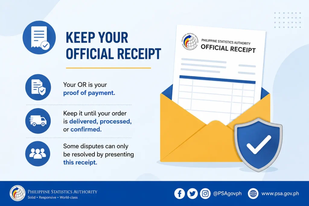 Keep Your Official Receipt