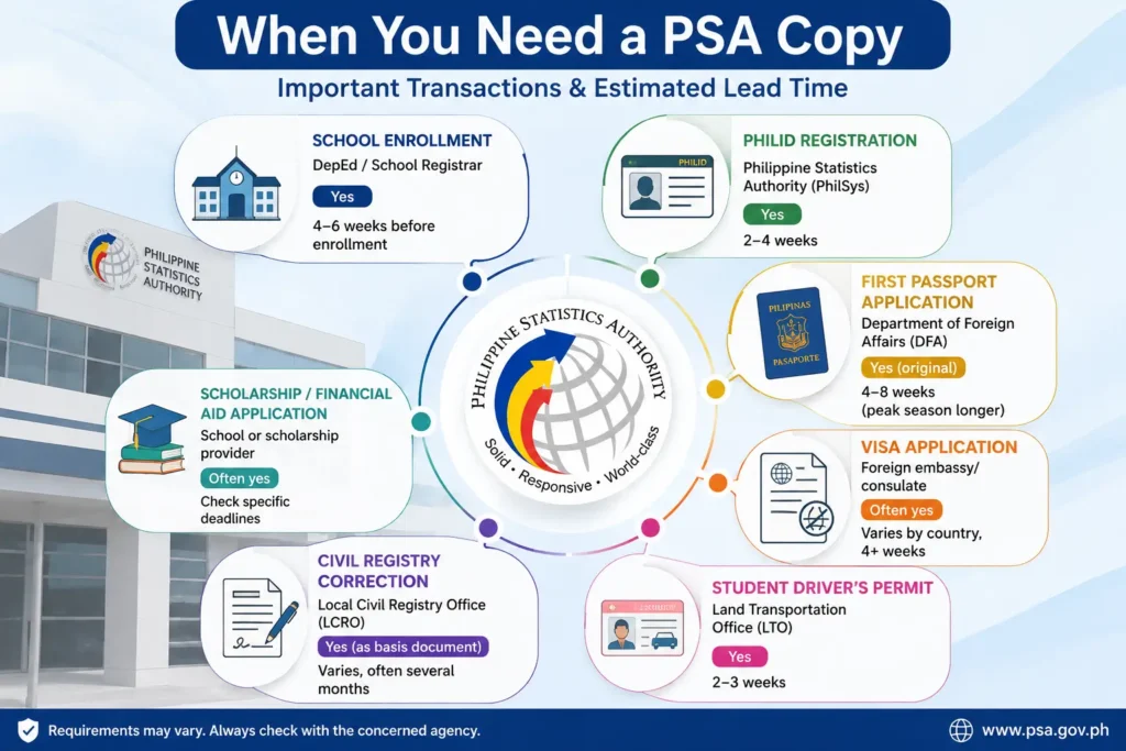 PSA Birth Certificate Requirements
