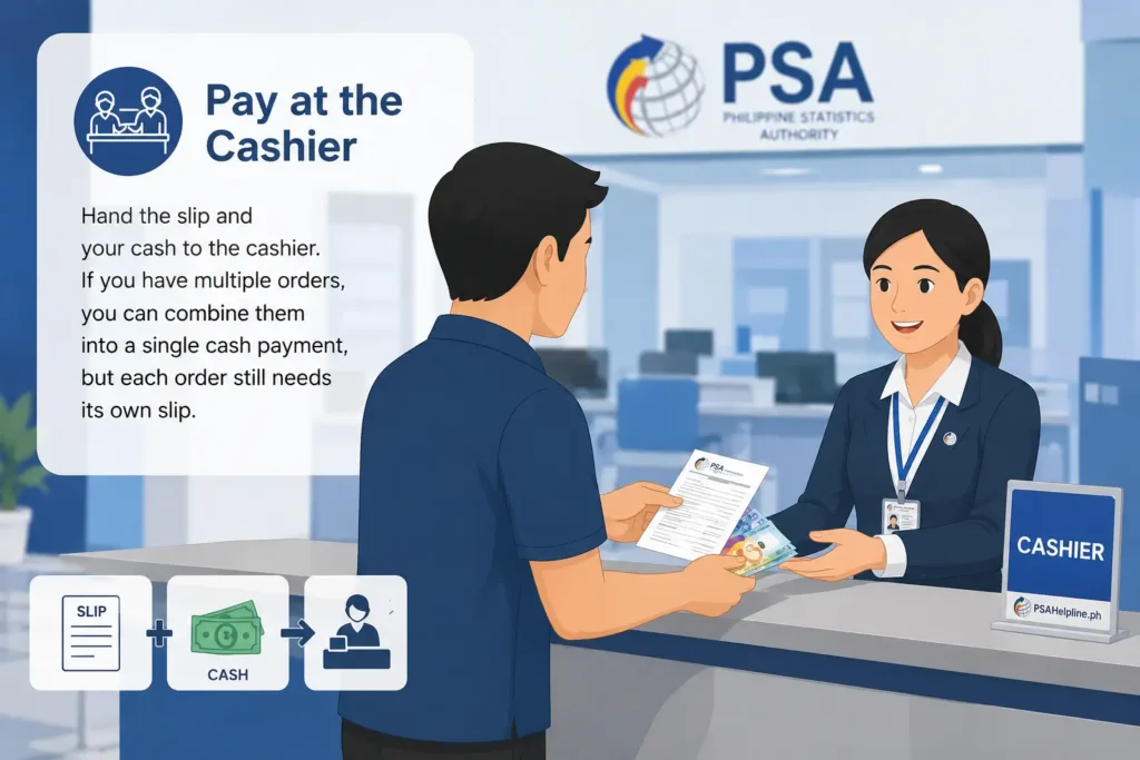 Pay at the Cashier