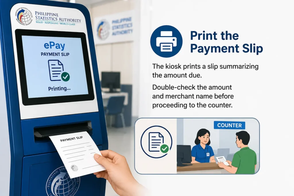 Print the Payment Slip