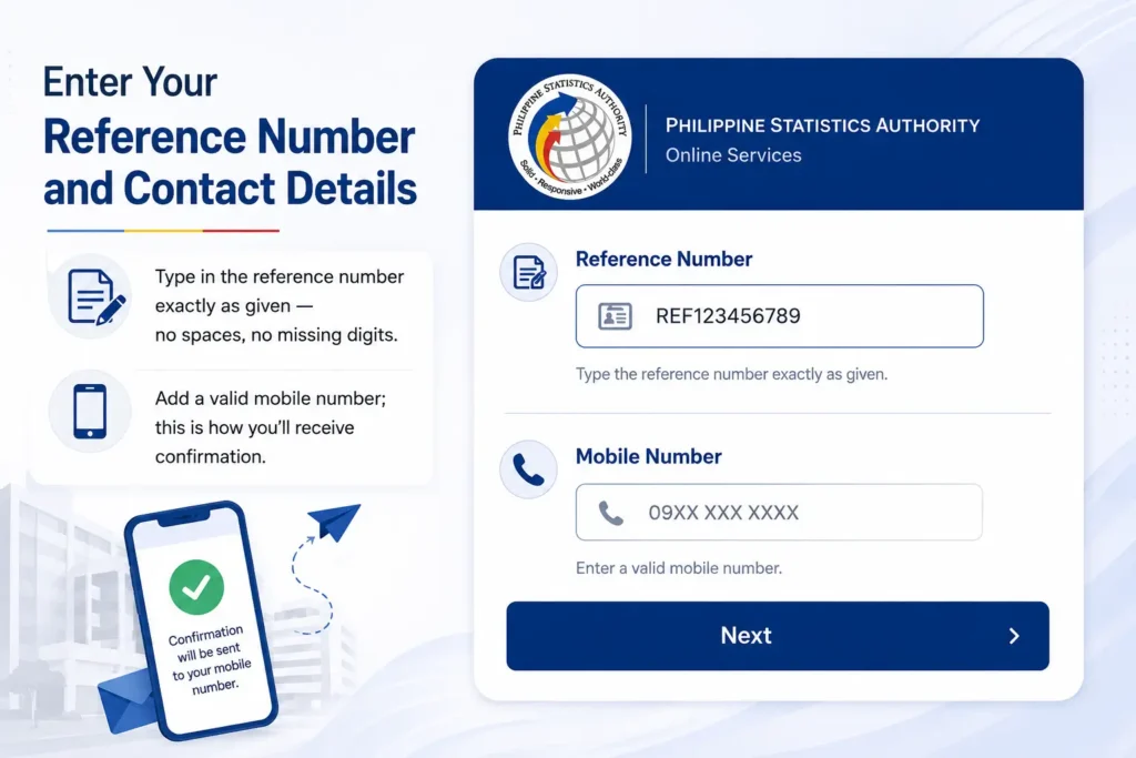 Reference Number and Contact Details