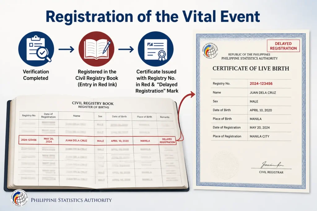 Registration of the Vital Event